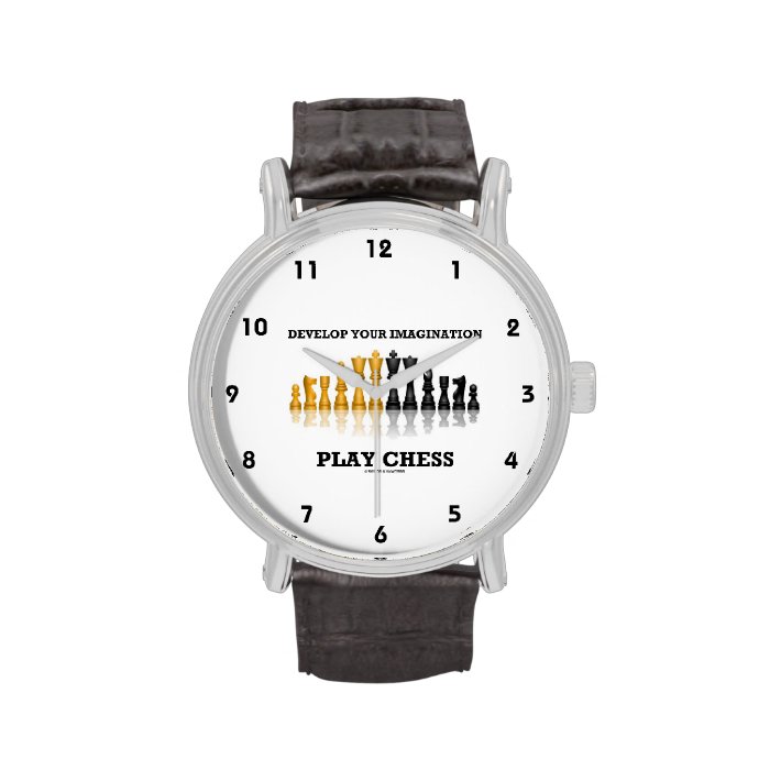 Develop Your Imagination Play Chess Wristwatches