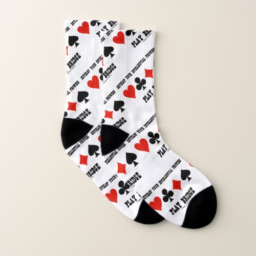 Develop Your Intellectual Prowess Play Bridge Socks