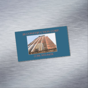 Developer Architect Remodel Construction Building Business Card Magnet
