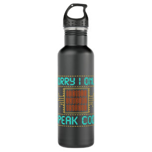 Developer Code Software Engineer Programmer Nerd C Stainless Steel Water Bottle