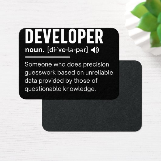 Developer Dictionary Definition Funny developers (Desk)