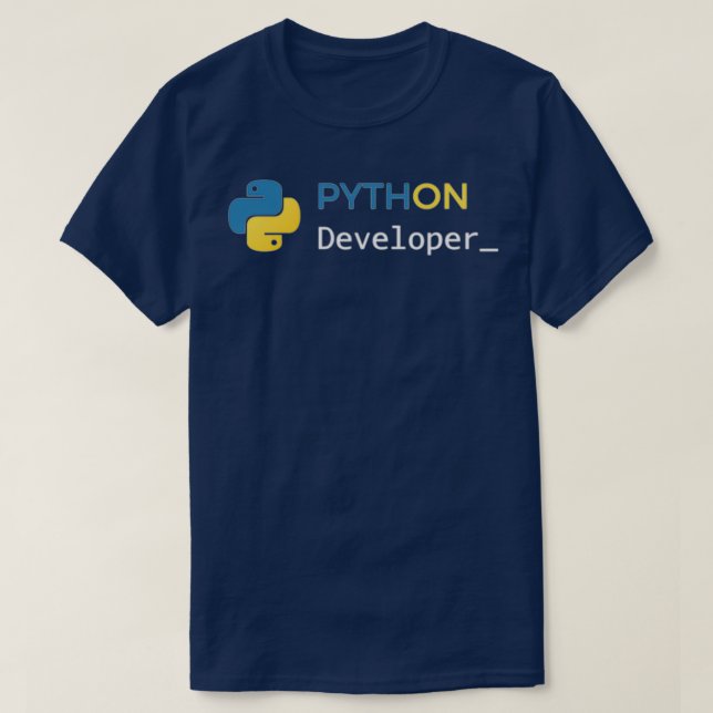 Developer Python T-Shirt (Design Front)