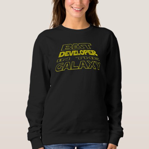 Developer  Space Backside Design Sweatshirt