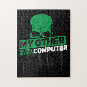 Developer Sysadmin Engineer Hacker Nerd Admin Code Jigsaw Puzzle