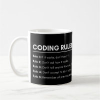 Developers & Programmers Coding Rules Funny