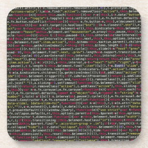 Developer's Terminal Pattern Beverage Coaster