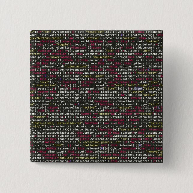 Developer's Terminal Pattern Button (Front)