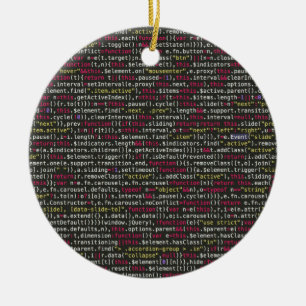 Developer's Terminal Pattern Ceramic Ornament