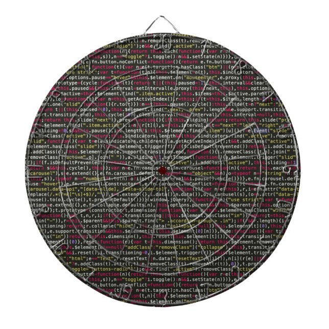 Developer's Terminal Pattern Dart Board (Front)