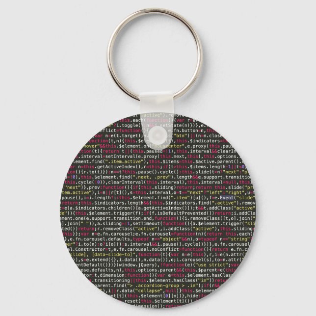 Developer's Terminal Pattern Keychain (Front)