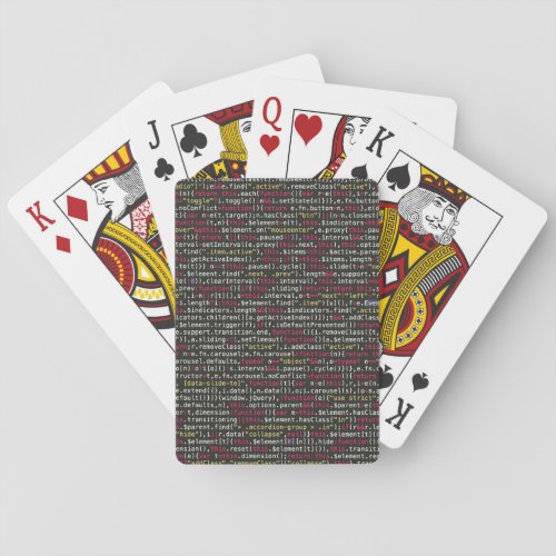 Developers Terminal Pattern Playing Cards