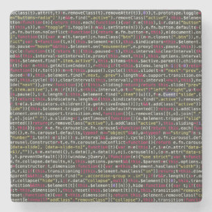 Developer's Terminal Pattern Stone Coaster
