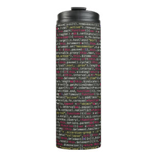 Developer's Terminal Pattern Thermal Tumbler