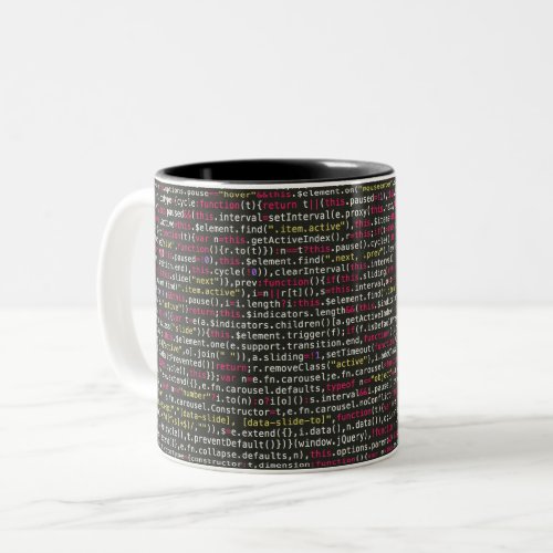 Developers Terminal Pattern Two_Tone Coffee Mug