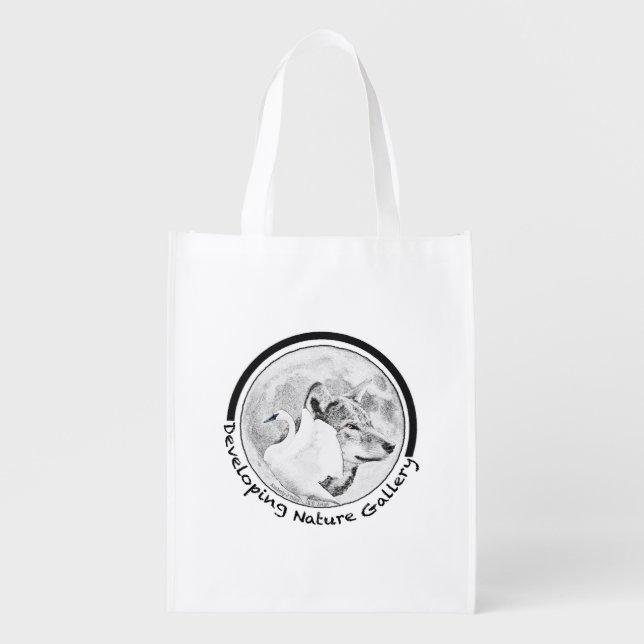 Developing Nature Gallery Logo Grocery Bag (Front)
