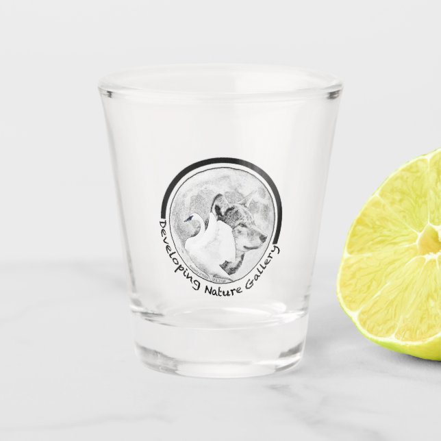 Developing Nature Gallery Logo Shot Glass (Front)