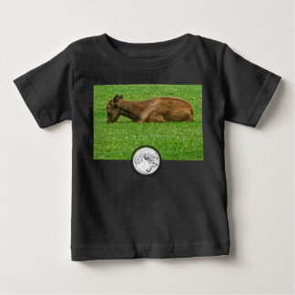 Developing Nature Gallery Logo & Sleeping Elk Calf Baby T-Shirt