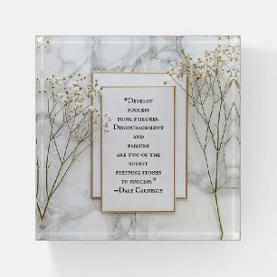 Developing Success Motivational Paperweight