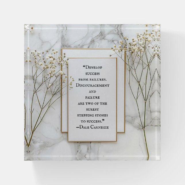 Developing Success Motivational Paperweight (Front)