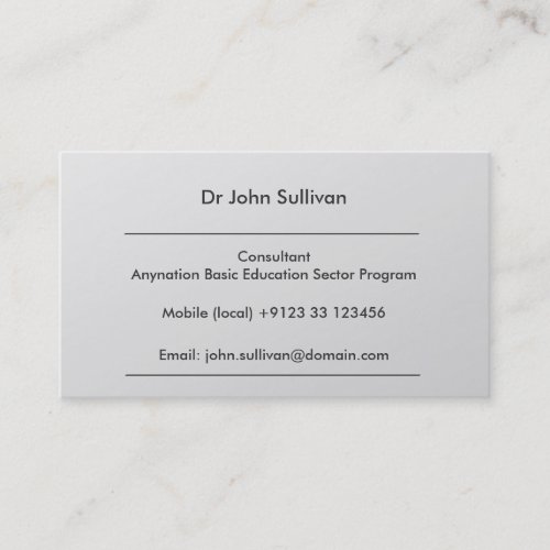 Development Consultant Expert Professional Business Cards