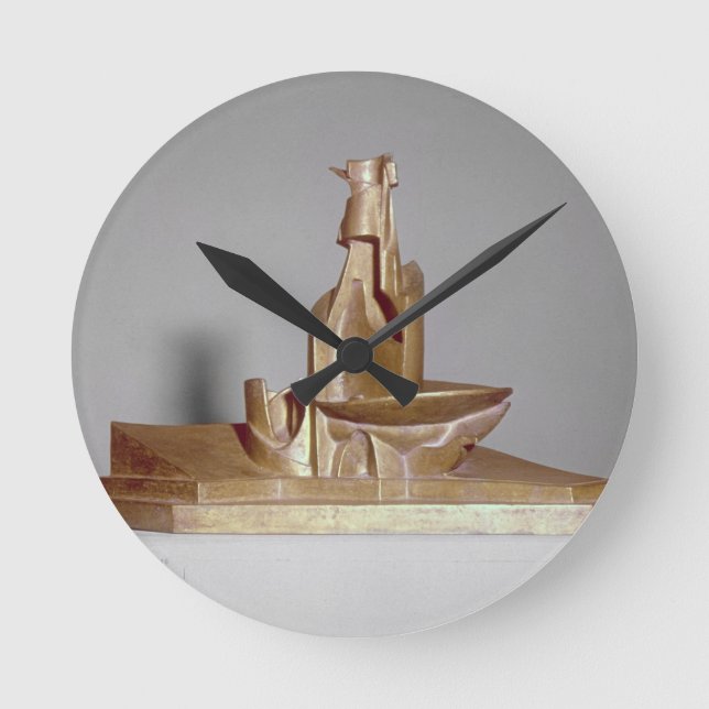 Development of a bottle in space, 1912 by Umberto Round Clock (Front)