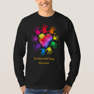 Developmental Delay Awareness Hands Developmental  T-Shirt