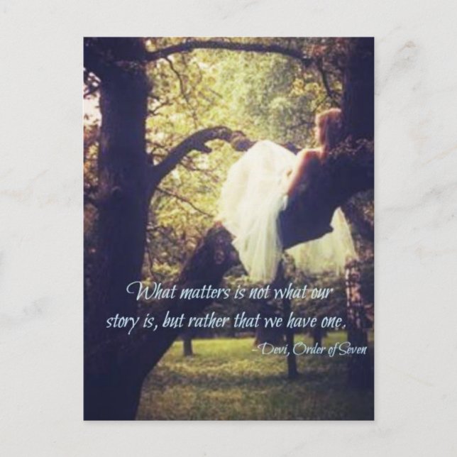 Devi quote, postcard (Front)