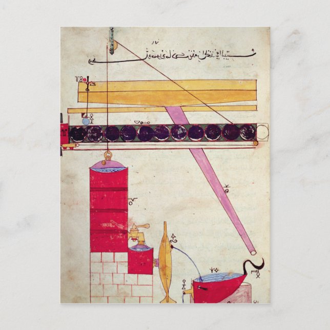 Device for supplying water to a fountain postcard (Front)