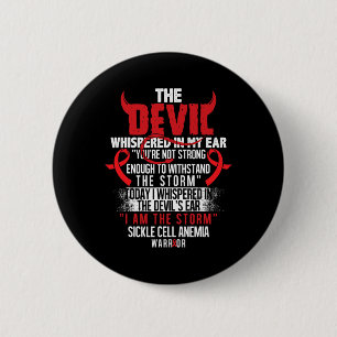 Devil2- Sickle Cell Anemia Awareness Supporter Rib Button