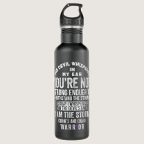 Devil4- Crohns and Colitis Awareness Supporter Rib Stainless Steel Water Bottle