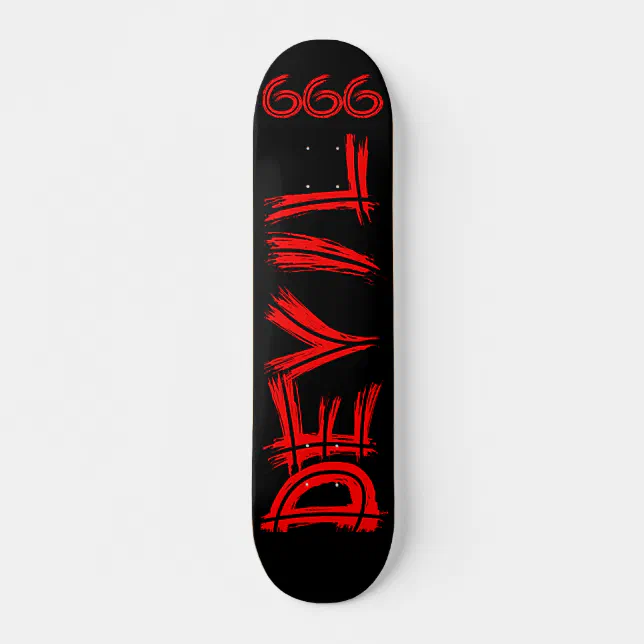 35%OFF TEAM SATAN 666 SKATE BOARD ラインストーン L