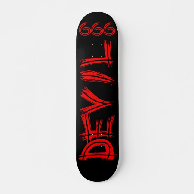Devil 666 Skateboard Deck (Front)