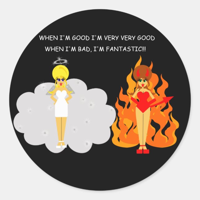 Devil and Angel Stickers (Front)