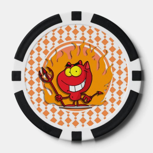 devil and fire poker chips