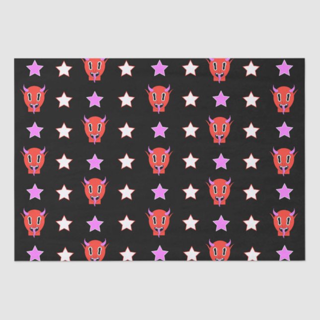 Devil and Stars  Tissue Paper (Front)