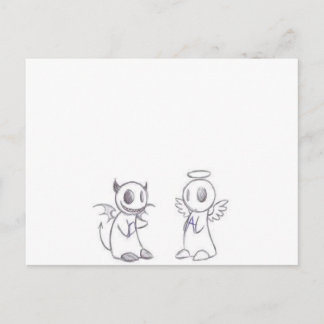 DEVIL & ANGEL POSTCARD