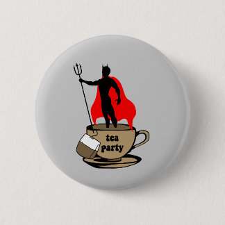 Devil anti tea party button