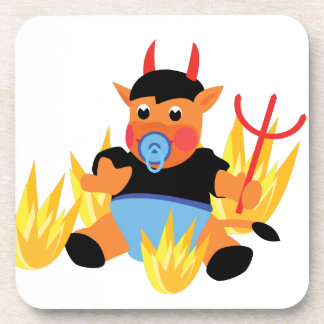 devil baby beverage coaster