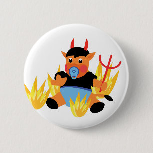 devil baby button