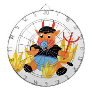 devil baby dart board