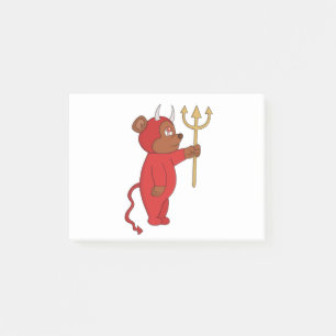 Devil Bear Post-it Notes