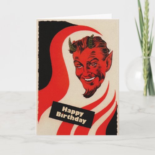 Devil Birthday Card