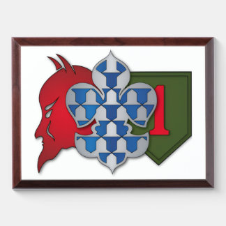 Devil Brigade shirt Award Plaque