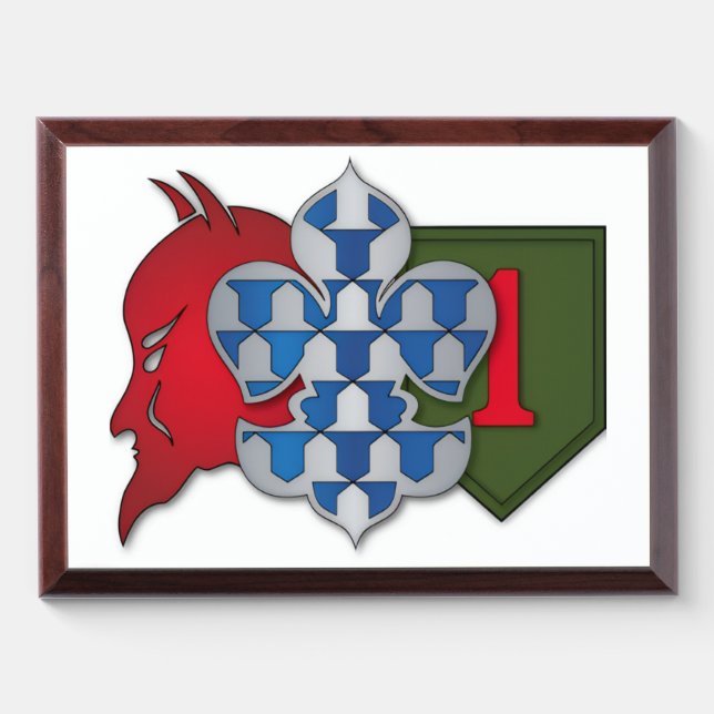 Devil Brigade shirt Award Plaque (Horizontal)