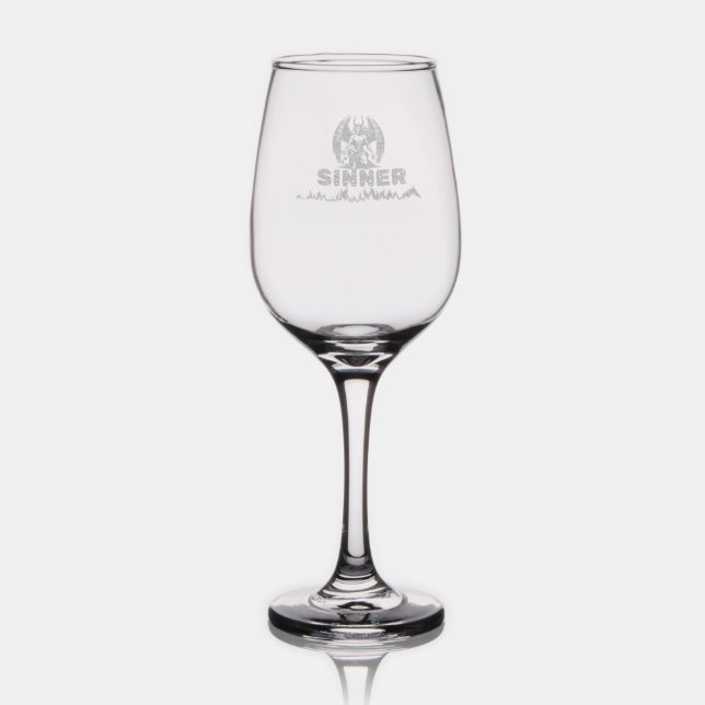 devil cards wine glass (Glassware)
