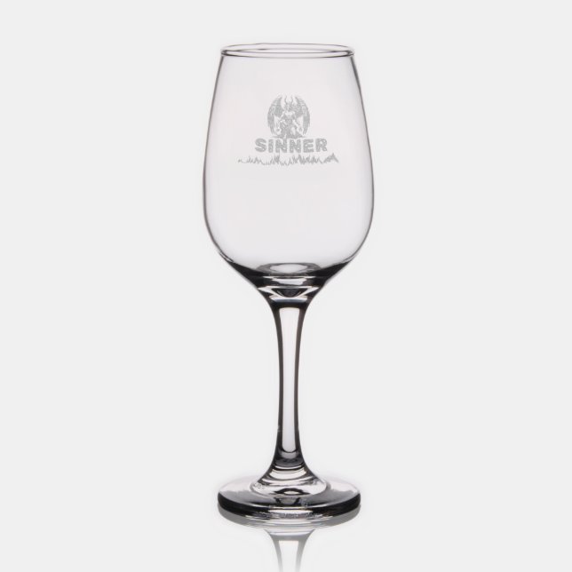 devil cards wine glass (Glassware)