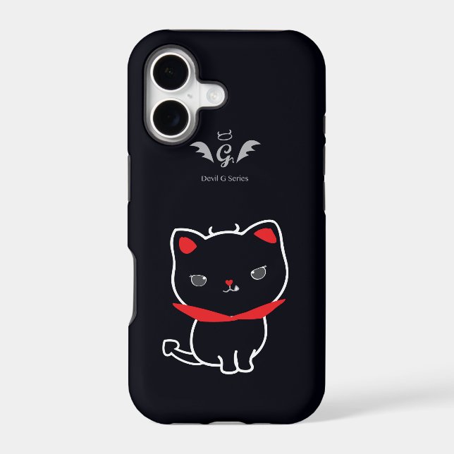 Devil Cat Nikolas Classic Iphone Case (Back)