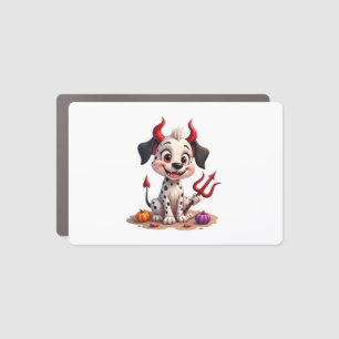 Devil Dalmatian Mischief Car Magnet