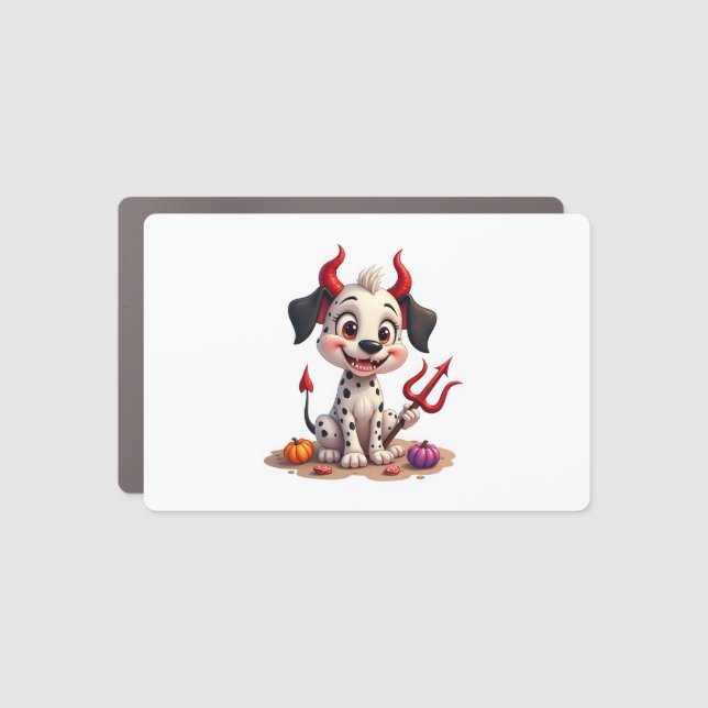Devil Dalmatian Mischief Car Magnet (Front)