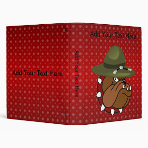 Devil-Dog 1" (Add Your Text) Binder